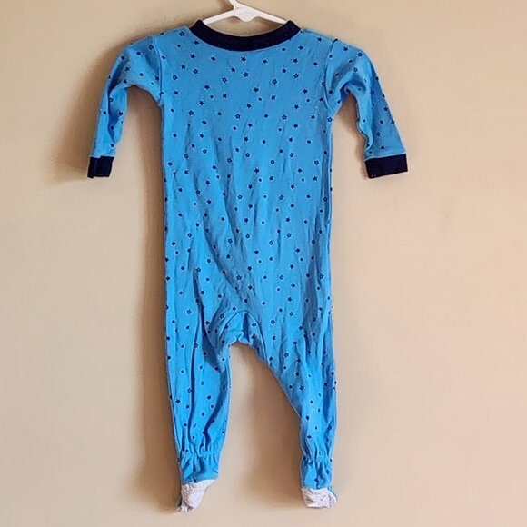 Gerber Baby Boy Blue Star Footed Pajamas. Size 9 Months - Picture 3 of 4